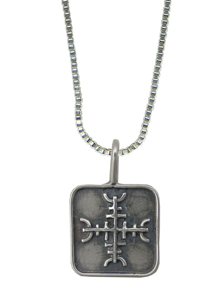 Sterling Silver Security And Protection Bind Rune Pendant